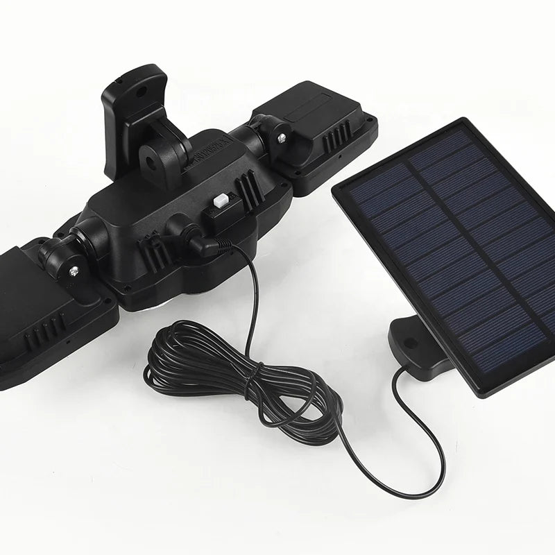 Solarna LED lampa 270° | 3 panela | Senzor pokreta + Daljinski | IP65