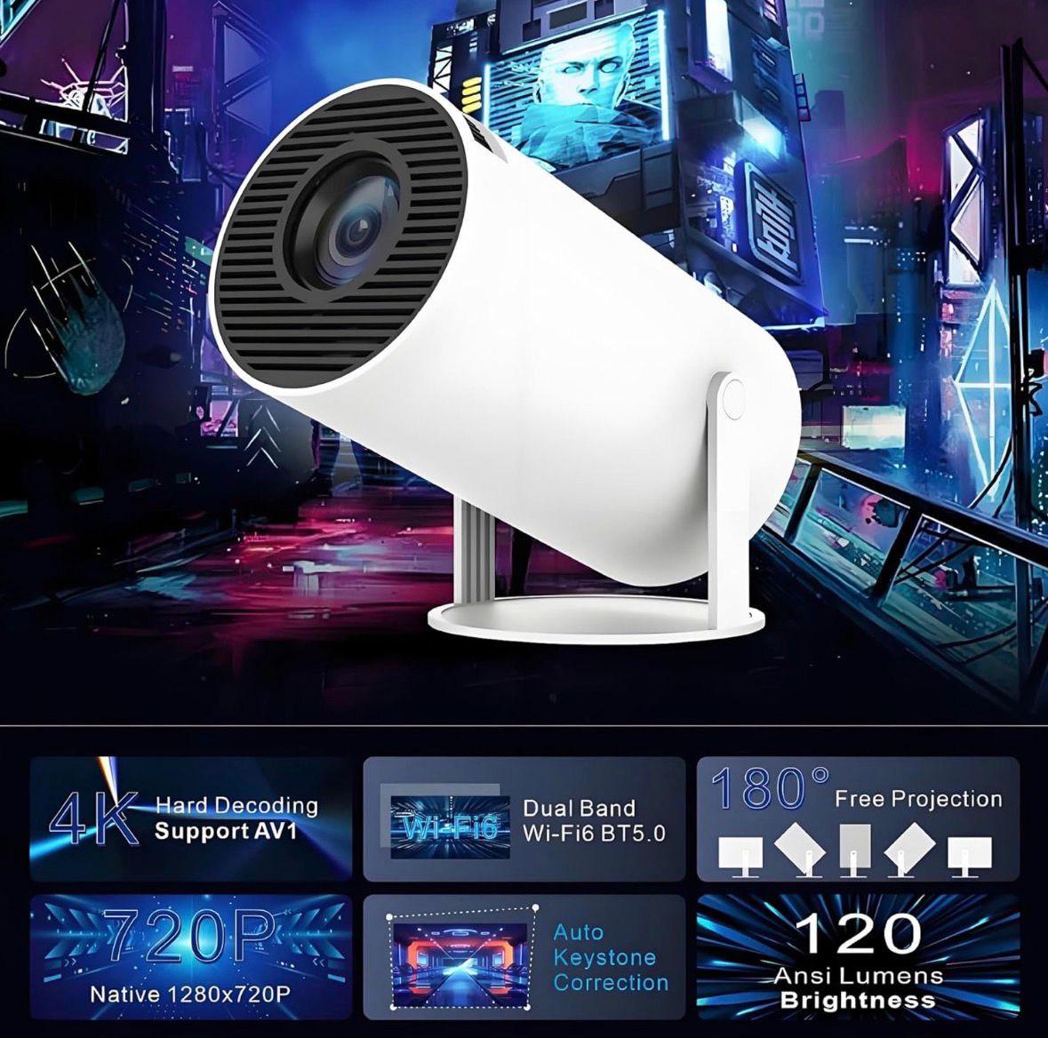 Optivio prenosivi smart projektor - kućni bioskop gde god da si