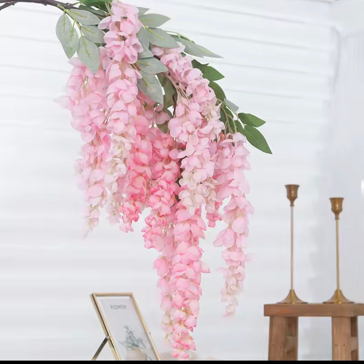 Veštačka svilena visterija - dekorativna viseća girlanda