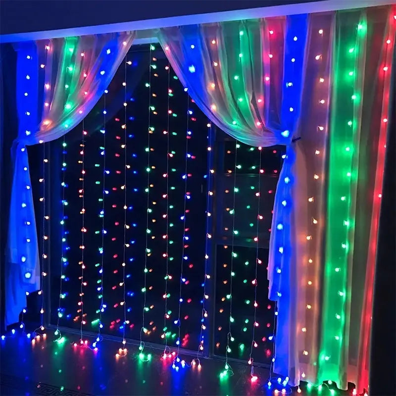 LED Dekorativna Zavesa 3×3 m – Šarena (RGB)