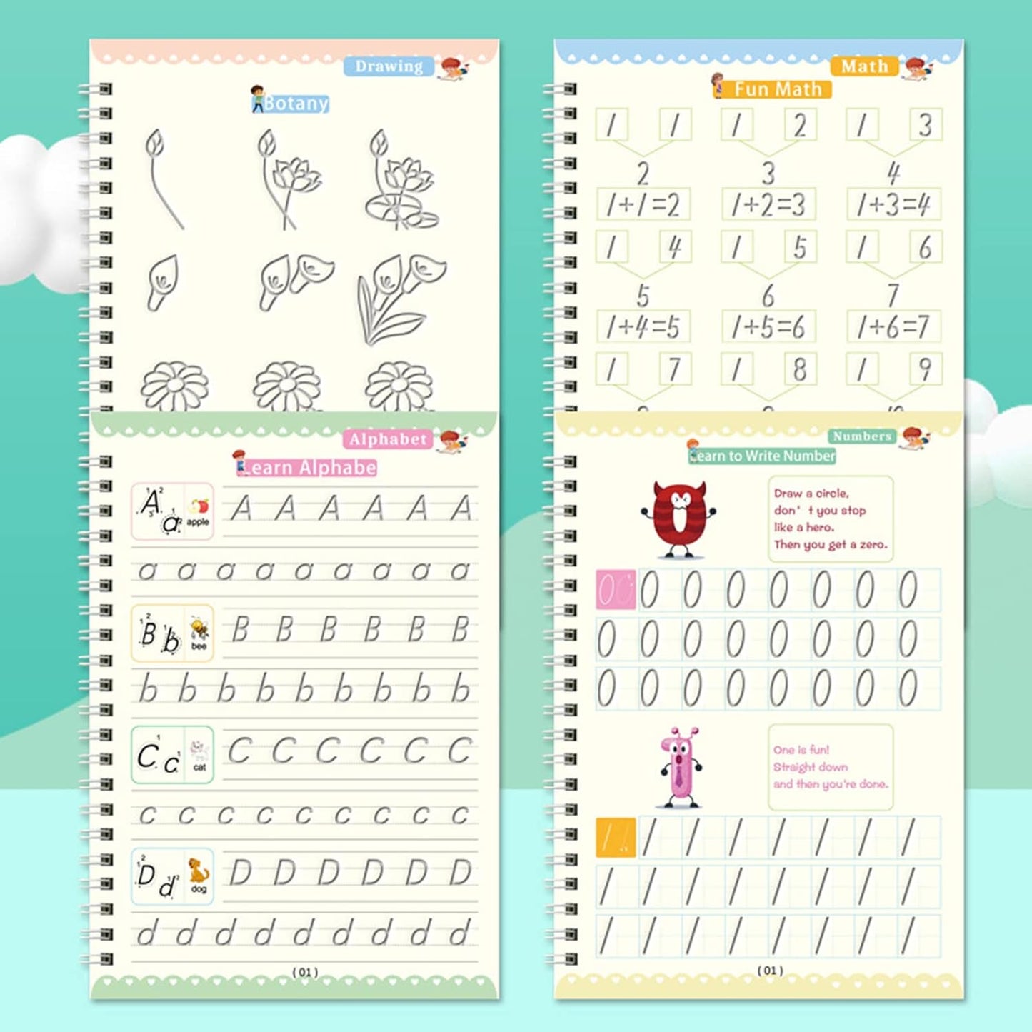 Višenamenski priručnik za učenje pisanja - set za predškolce