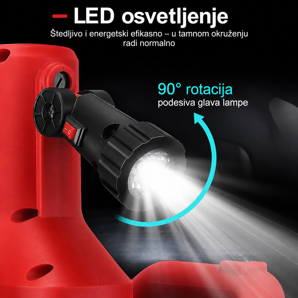 Aku mašina za malterisanje zidova 21 V – 380 mm