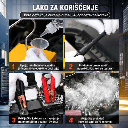 Detektor curenja dimom za automobile 12V - brzo i precizno otkrivanje kvarova
