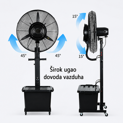 Ventilator sa Vodenom Maglom 26" – 260W | Rezervoar 42L