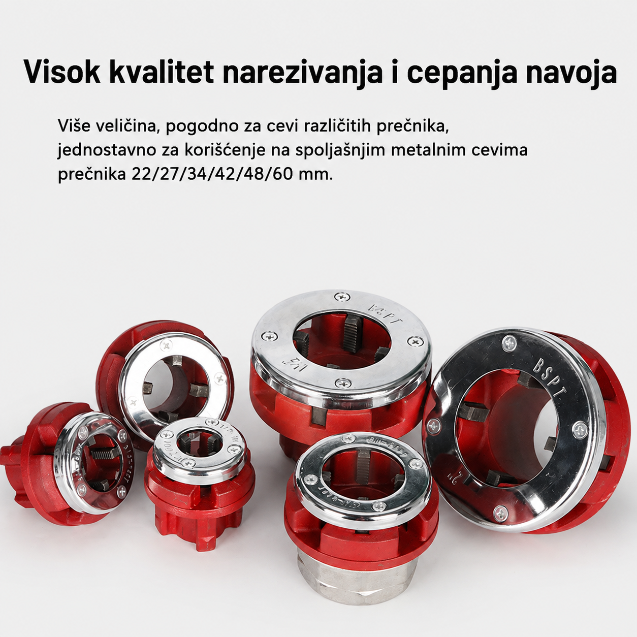 Royce Električna Mašina za Narezivanje Navoja na Cevima 2300W | Profesionalni Alat sa Setom Glava