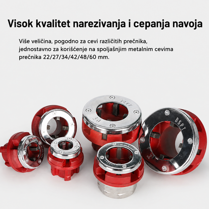 Royce Električna Mašina za Narezivanje Navoja na Cevima 2300W | Profesionalni Alat sa Setom Glava