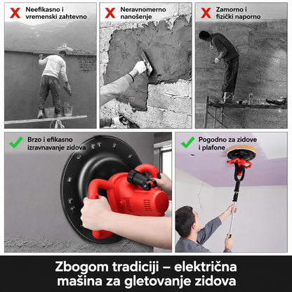 Aku mašina za malterisanje zidova 21 V – 380 mm