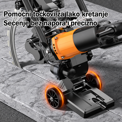 Profesionalna električna prstenasta testera za beton – Brushless 6000W, dubina reza do 300 mm