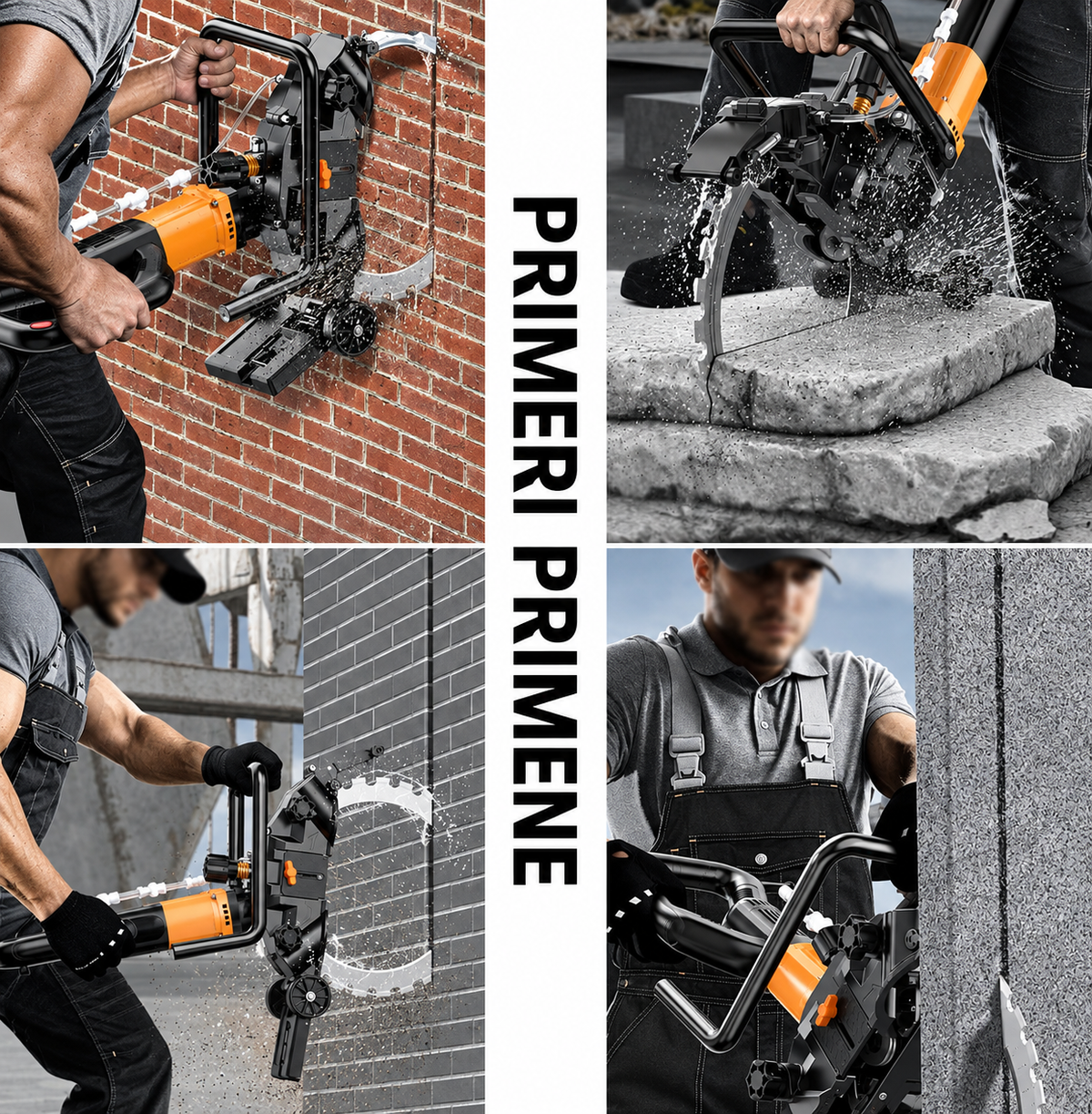 Profesionalna električna prstenasta testera za beton – Brushless 6000W, dubina reza do 300 mm