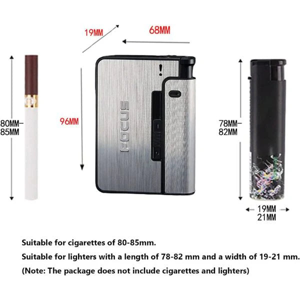 Automatska tabakera za cigarete sa prostorom za upaljač