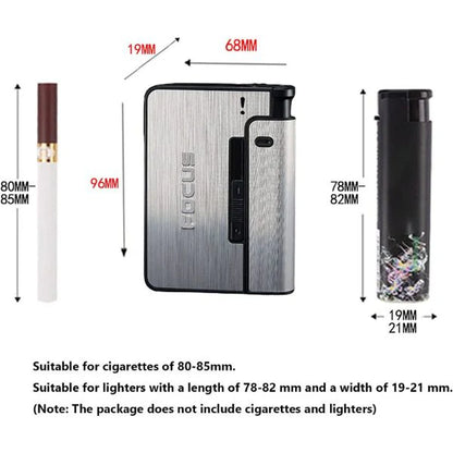 Automatska tabakera za cigarete sa prostorom za upaljač