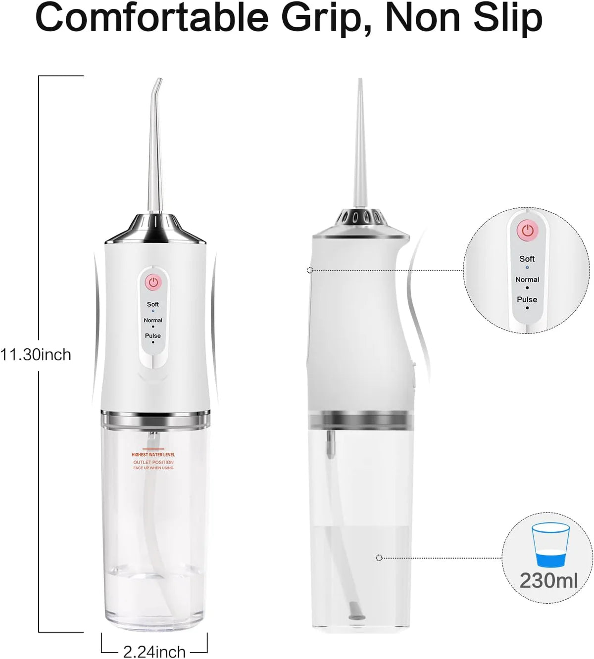 Električni oralni irigator za čišćenje zuba i desni