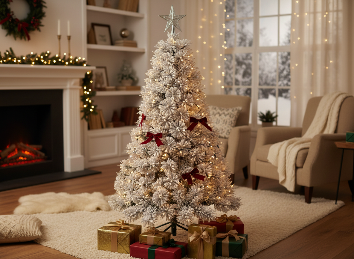 Novogodišnja jelka Rushmore fir flocked