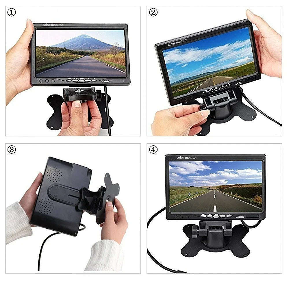 Bežični set kamera za kamion | 7" TFT monitor + 2 AHD kamere | Noćni mod | IP67