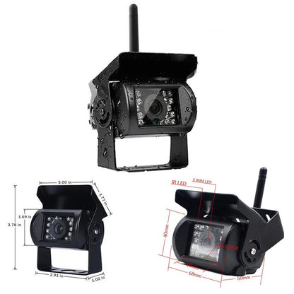 Bežični set kamera za kamion | 7" TFT monitor + 2 AHD kamere | Noćni mod | IP67