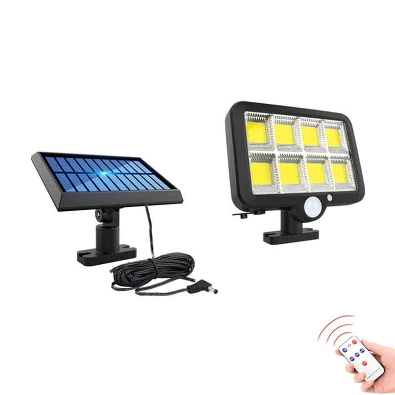 Solarna LED lampa 150 COB | Odvojeni panel | PIR senzor pokreta | IP65
