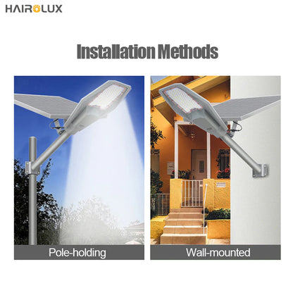 Solarna LED ulična lampa 600W | Senzor pokreta + Daljinski upravljač | IP67