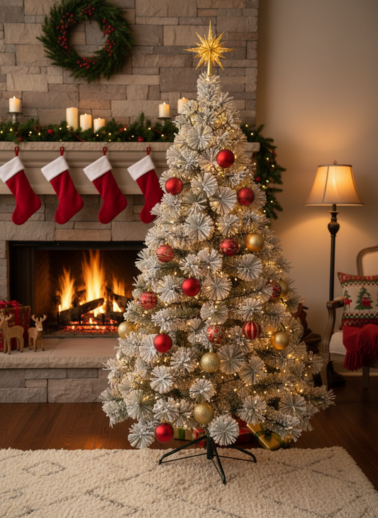 Novogodišnja jelka Rushmore fir flocked