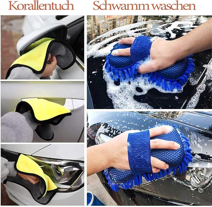 Komplet za čišćenje automobila - 11 delova za besprekornu vožnju