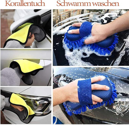 Komplet za čišćenje automobila - 11 delova za besprekornu vožnju