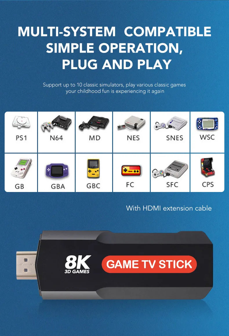 Multifunkcionalna konzola i Smart TV - Game Stick + Android TV