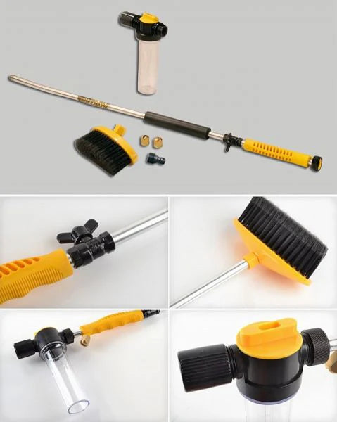 Pištolj za pranje automobila sa četkom - mlaznica za pranje