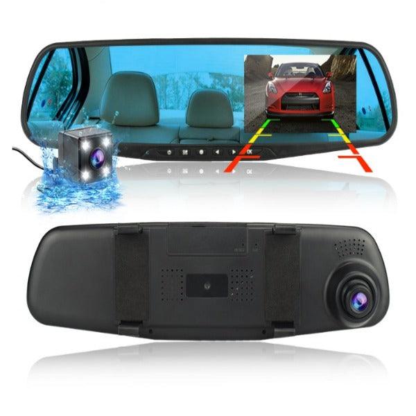 Retrovizor sa dualnom kamerom i rikverc funkcijom - Dashcam za automobil