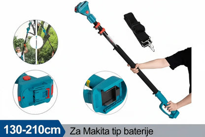 Teleskopski štap za akumulatorske makaze i testeru – do 210 cm (Makita tip baterije)
