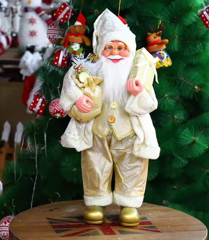 🎅 Dekorativni Deda Mraz – Beli, Crveno-beli klasik