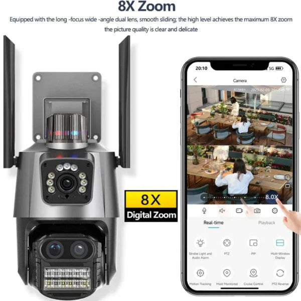 Sigurnosna dual kamera za video nadzor - AI detekcija i noćni vid