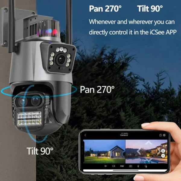 Sigurnosna dual kamera za video nadzor - AI detekcija i noćni vid