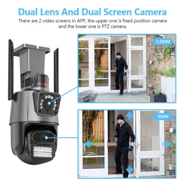Sigurnosna dual kamera za video nadzor - AI detekcija i noćni vid