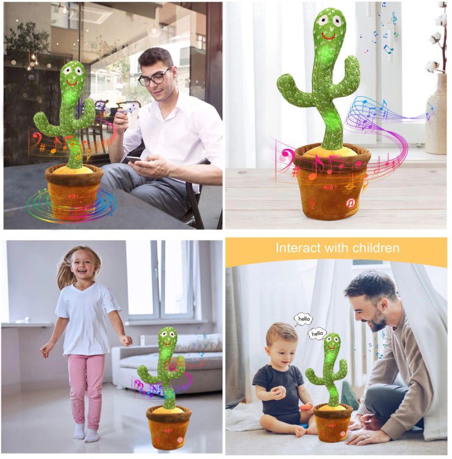 Razigrani kaktus koji igra i priča - edukativna igračka za decu
