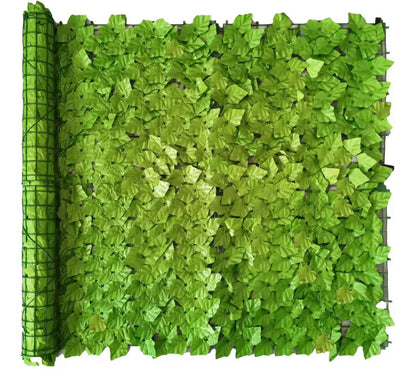 Rastegljiva veštačka zelena ograda - Bršljan - 1 × 3 m