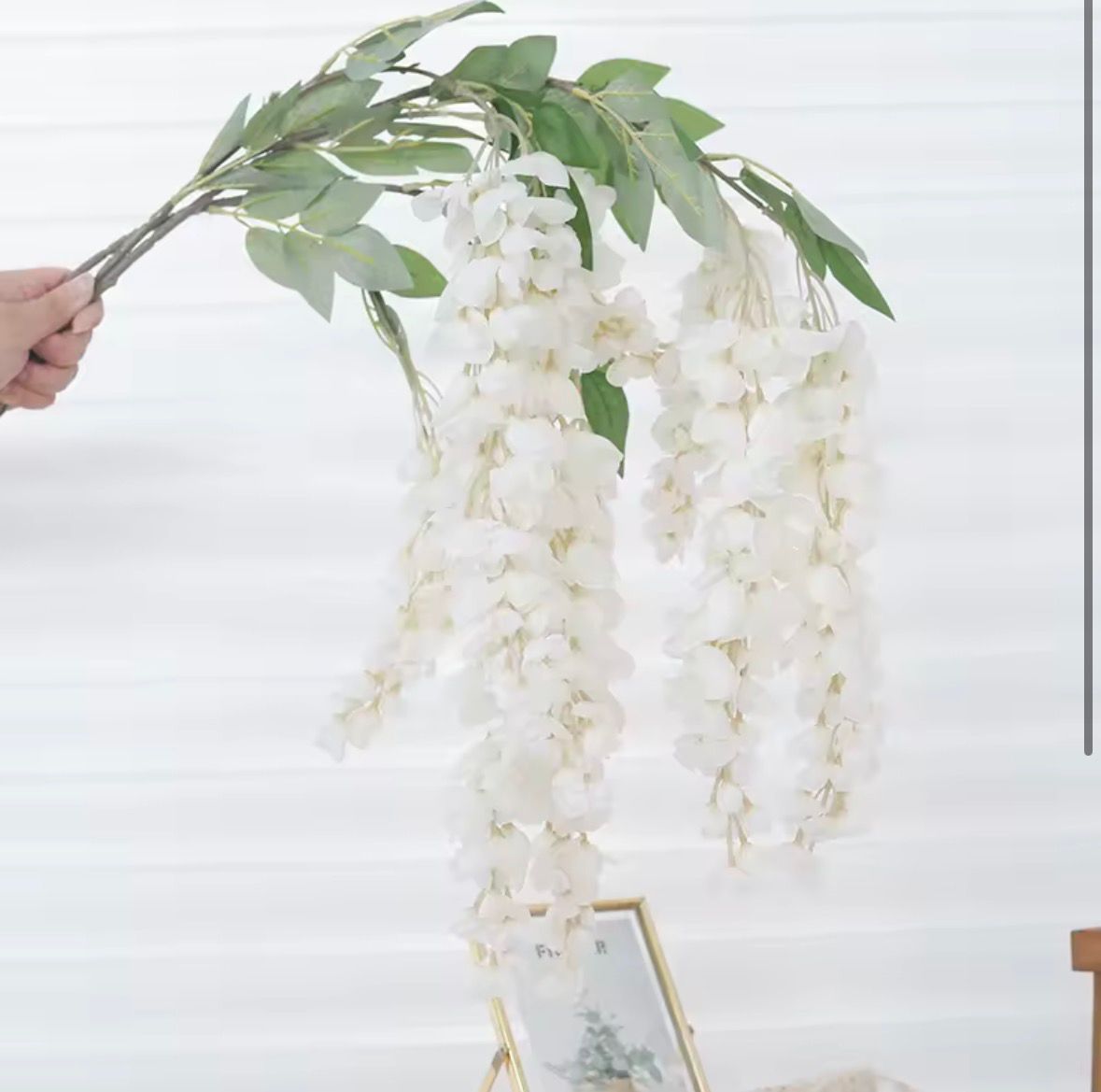 Veštačka svilena visterija - dekorativna viseća girlanda