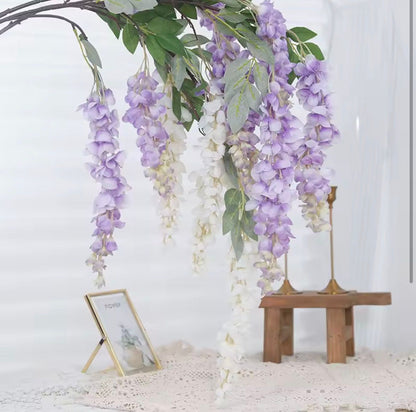 Veštačka svilena visterija - dekorativna viseća girlanda