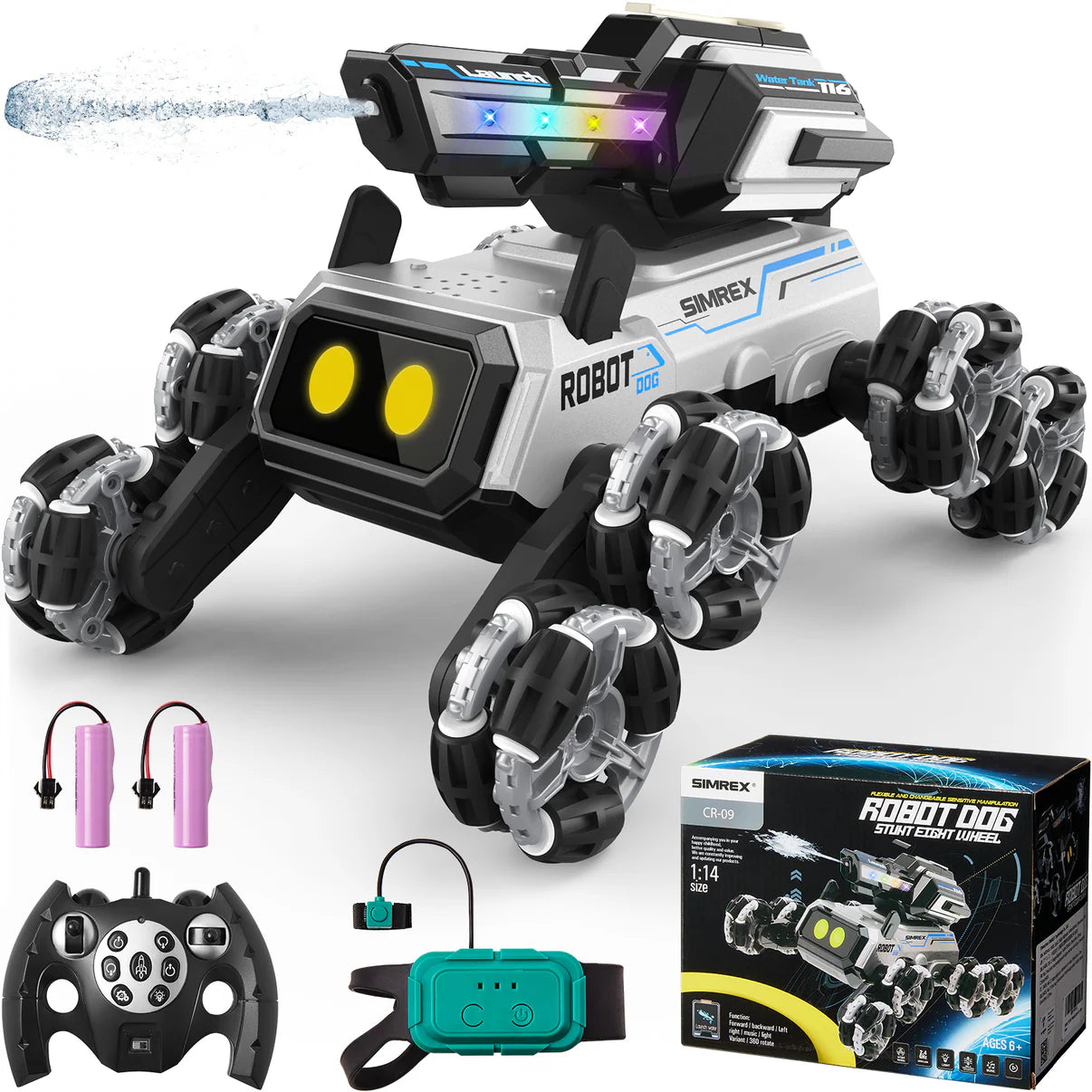 RC Akcioni Auto i Robot Pas “Cypress” – Dual Daljinski, Kontrola Pokretom, Off-Road