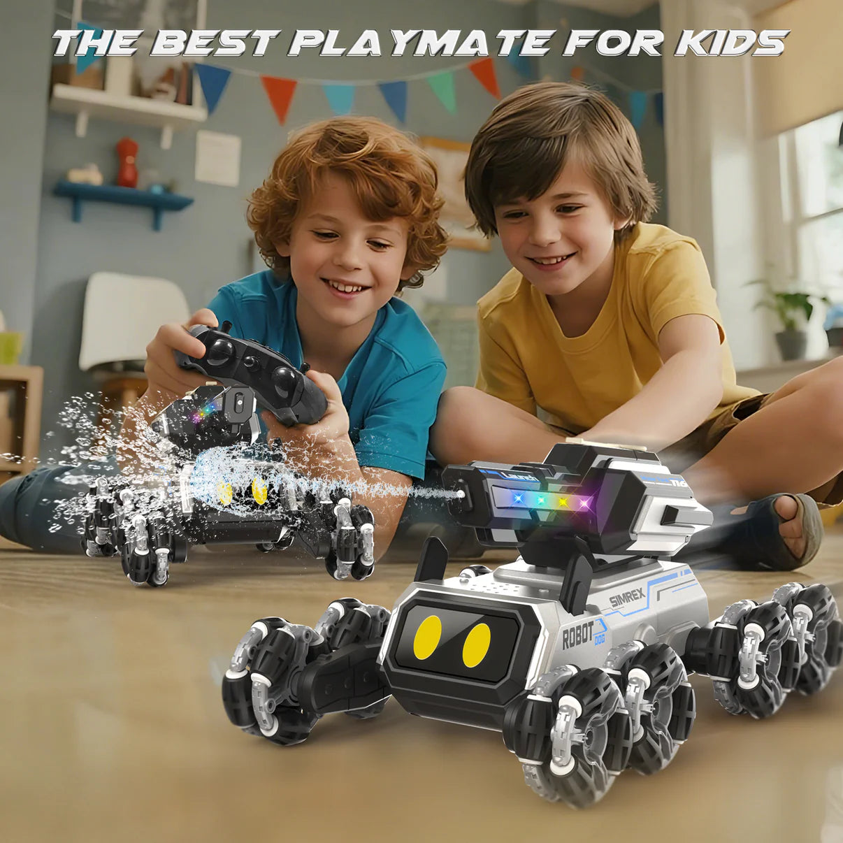 RC Akcioni Auto i Robot Pas “Cypress” – Dual Daljinski, Kontrola Pokretom, Off-Road