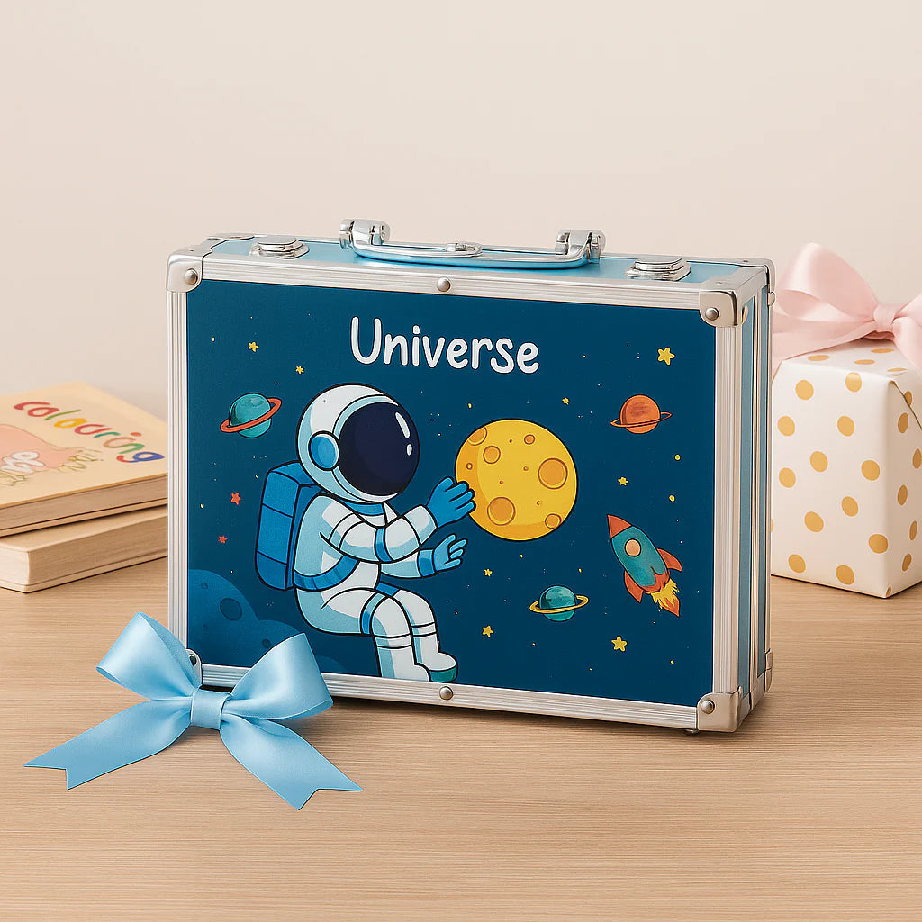 Umetnički kofer za kreativne mališane - komplet od 145 delova