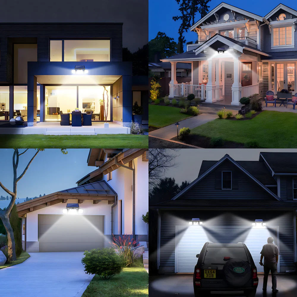 Trostrani solarni LED reflektor 15W DMD sa senzorom pokreta