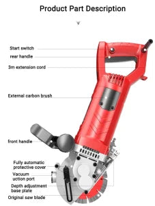 Mašina za sečenje zidova i urezivanje žlebova - 2700W