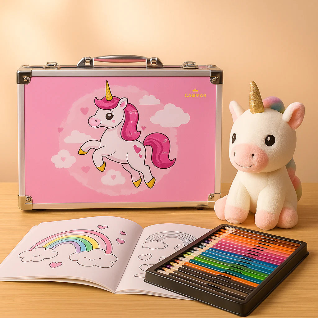 Umetnički kofer za kreativne mališane - komplet od 145 delova