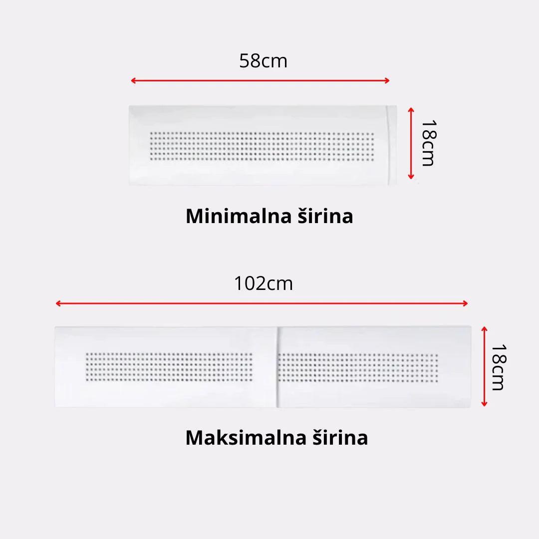 Usmerivač vazduha za klima uređaje - rupičasti model protiv kondenzacije